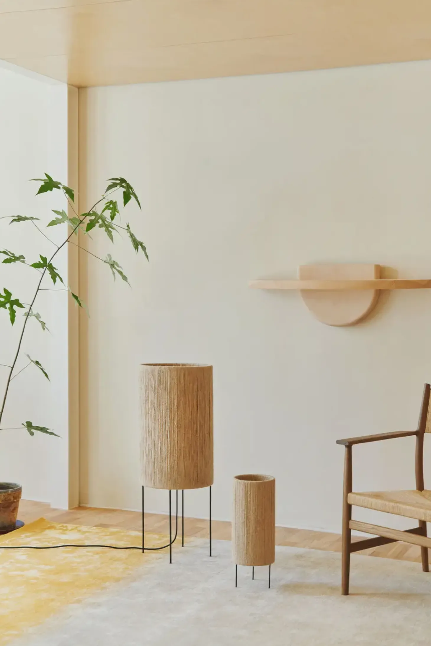 Made By Hand - Bordlampe - Ro Ø30 Floor Lamp - Jute