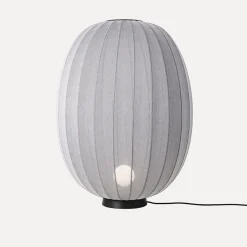 Made By Hand - Gulvlampe - Knit-Wit 65 High Oval Floor Level - Silver