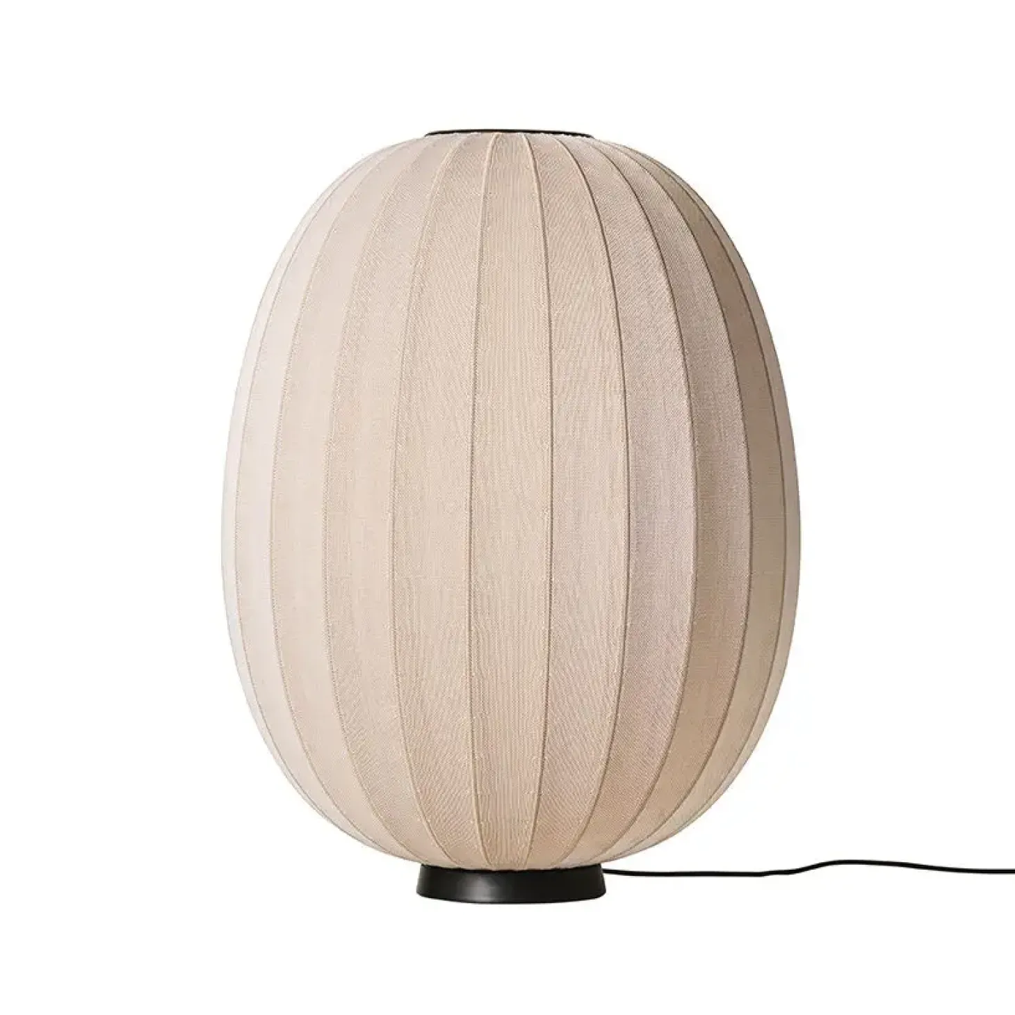 Made By Hand - Gulvlampe - Knit-Wit 65 High Oval Floor Level - Sand Stone