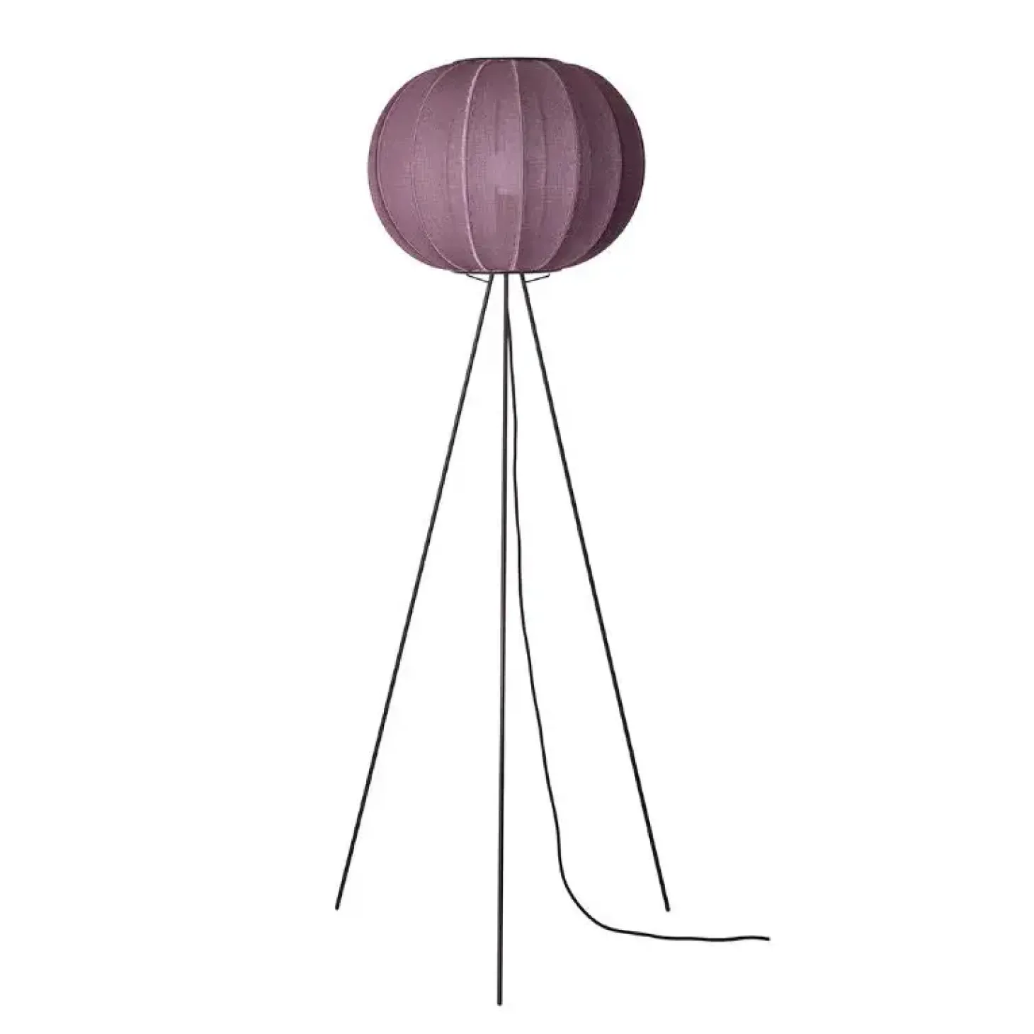 Made By Hand - Gulvlampe - Knit-Wit 45 Round Floor High - Burgundy