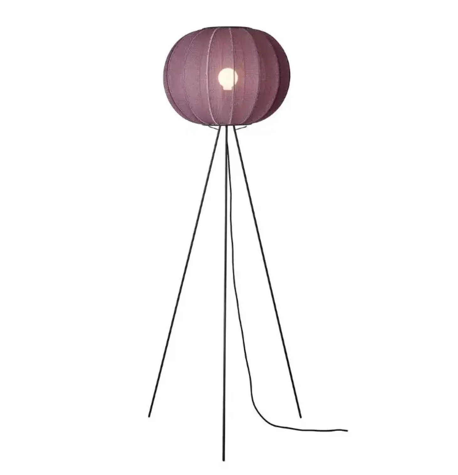 Made By Hand - Gulvlampe - Knit-Wit 45 Round Floor High - Burgundy