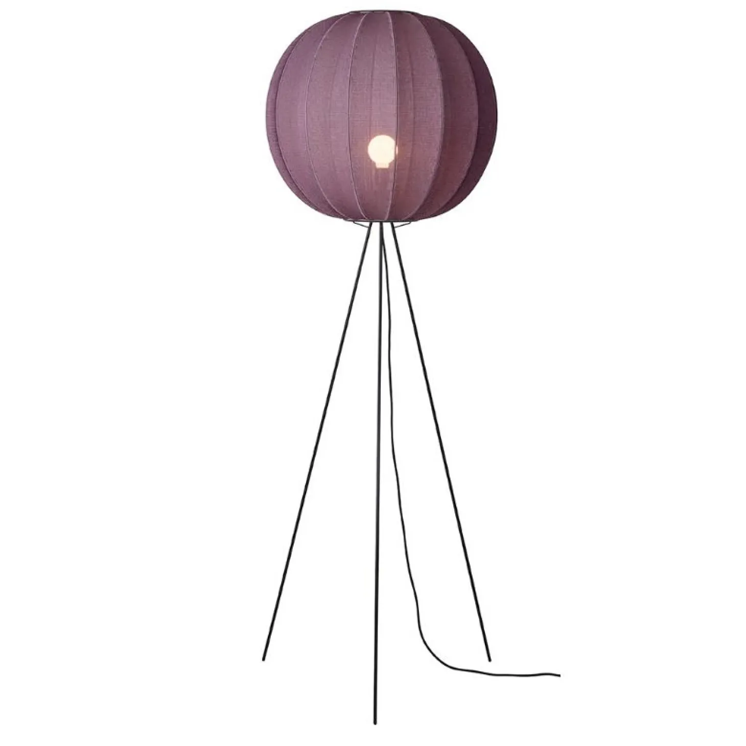 Made By Hand - Gulvlampe - Knit-Wit 60 Round Floor High - Burgundy