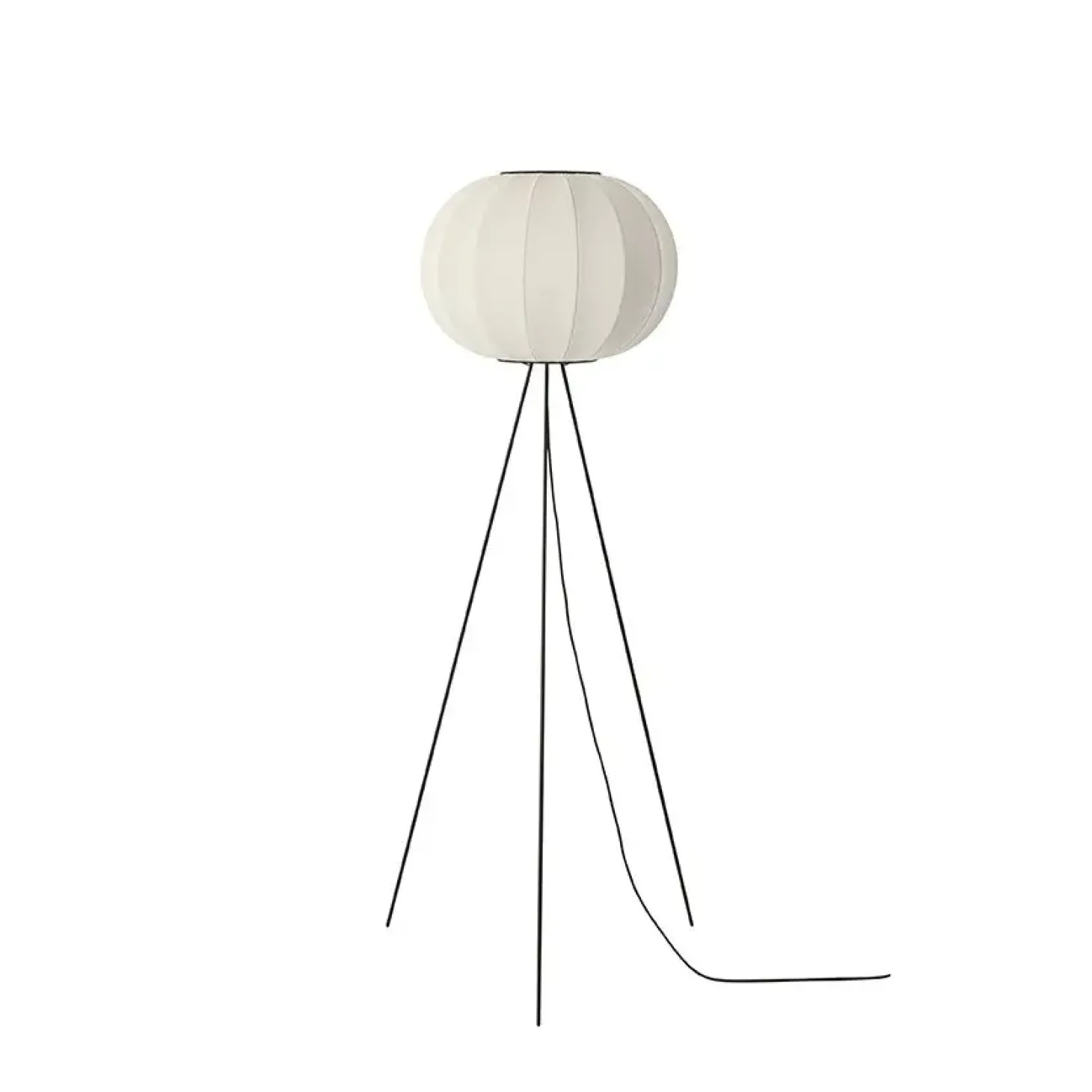 Made By Hand - Gulvlampe - Knit-Wit 45 Round Floor High - Pearl White