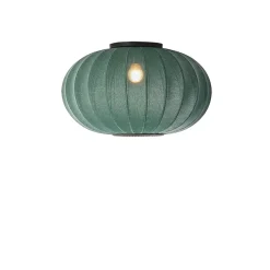 Made By Hand - Loftlampe - Knit-Wit 57 Oval Ceiling/Wall - Tweed Green