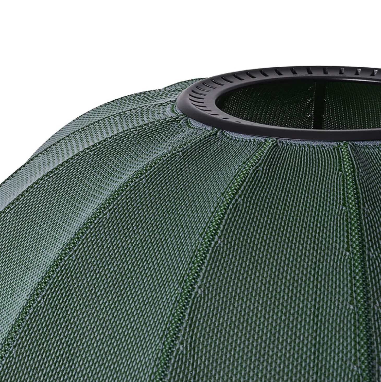 Made By Hand - Loftlampe - Knit-Wit 60 Round Ceiling - Tweed Green