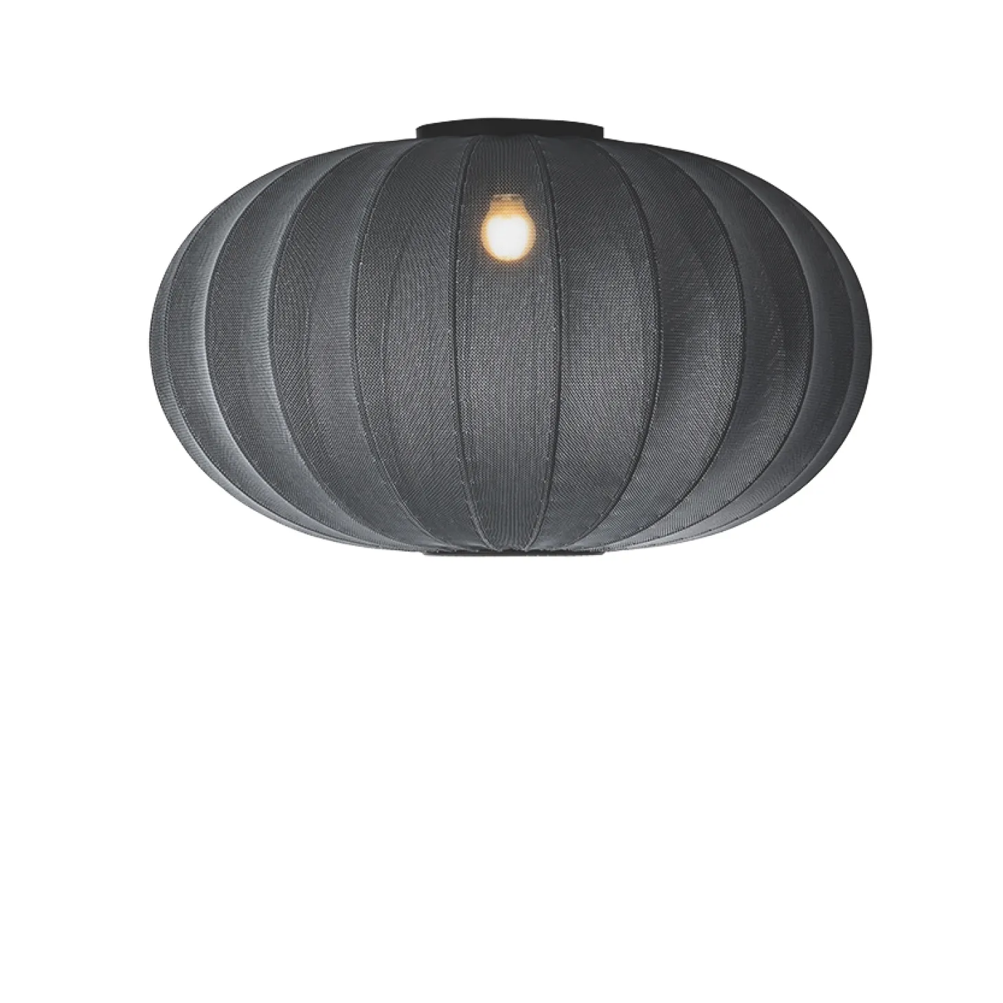 Made By Hand - Loftlampe - Knit-Wit 76 Oval Ceiling/Wall - Black