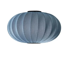 Made By Hand - Loftlampe - Knit-Wit 76 Oval Ceiling/Wall - Blue Stone