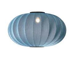 Made By Hand - Loftlampe - Knit-Wit 76 Oval Ceiling/Wall - Blue Stone