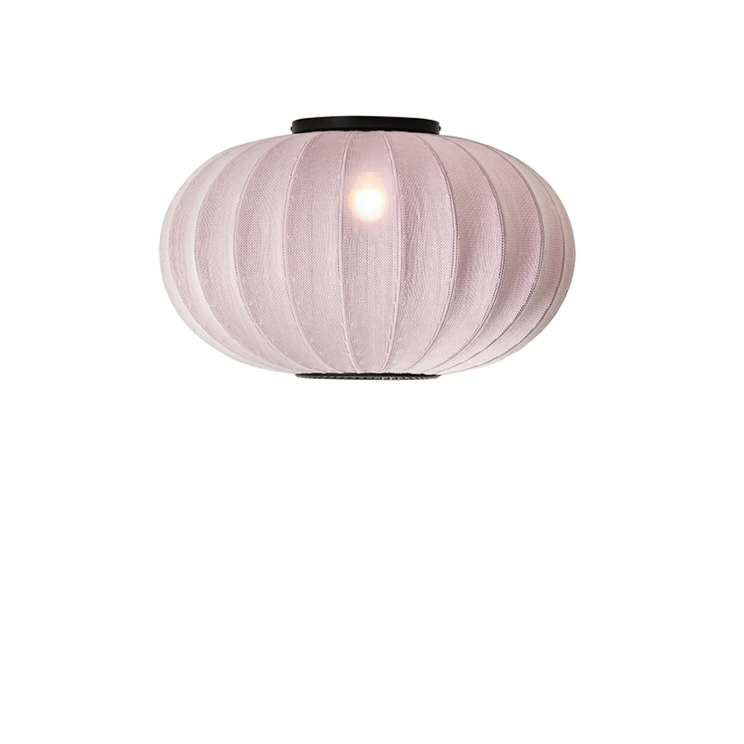 Made By Hand - Loftlampe - Knit-Wit 57 Oval Ceiling/Wall - Light Pink