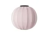 Made By Hand - Loftlampe - Knit-Wit 60 Round Ceiling - Light Pink