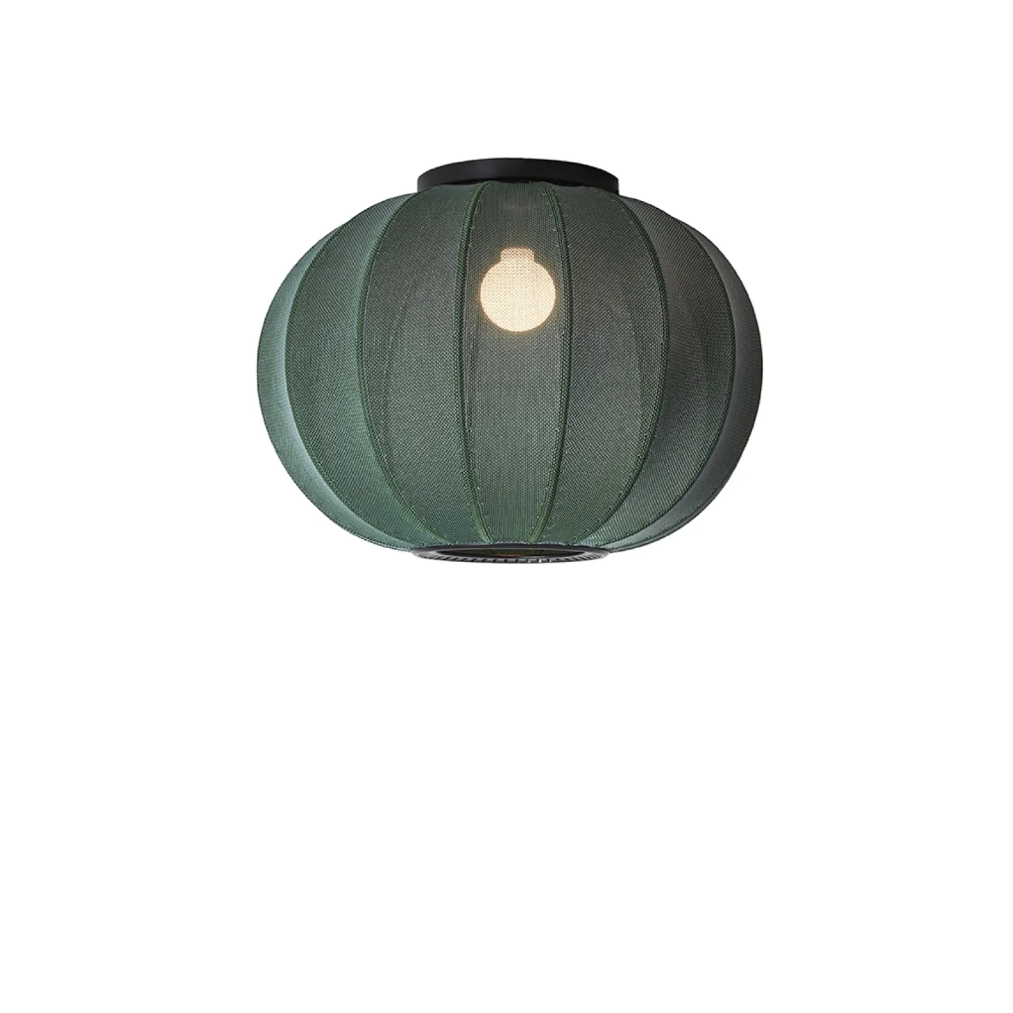 Made By Hand - Loftlampe - Knit-Wit 45 Round Ceiling - Tweed Green