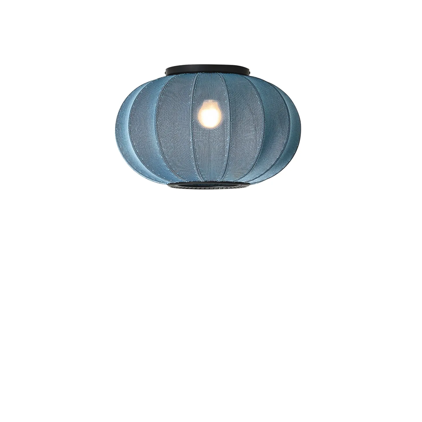 Made By Hand - Loftlampe/Væglampe - Knit-Wit 45 Oval Ceiling/Wall - Blue Stone