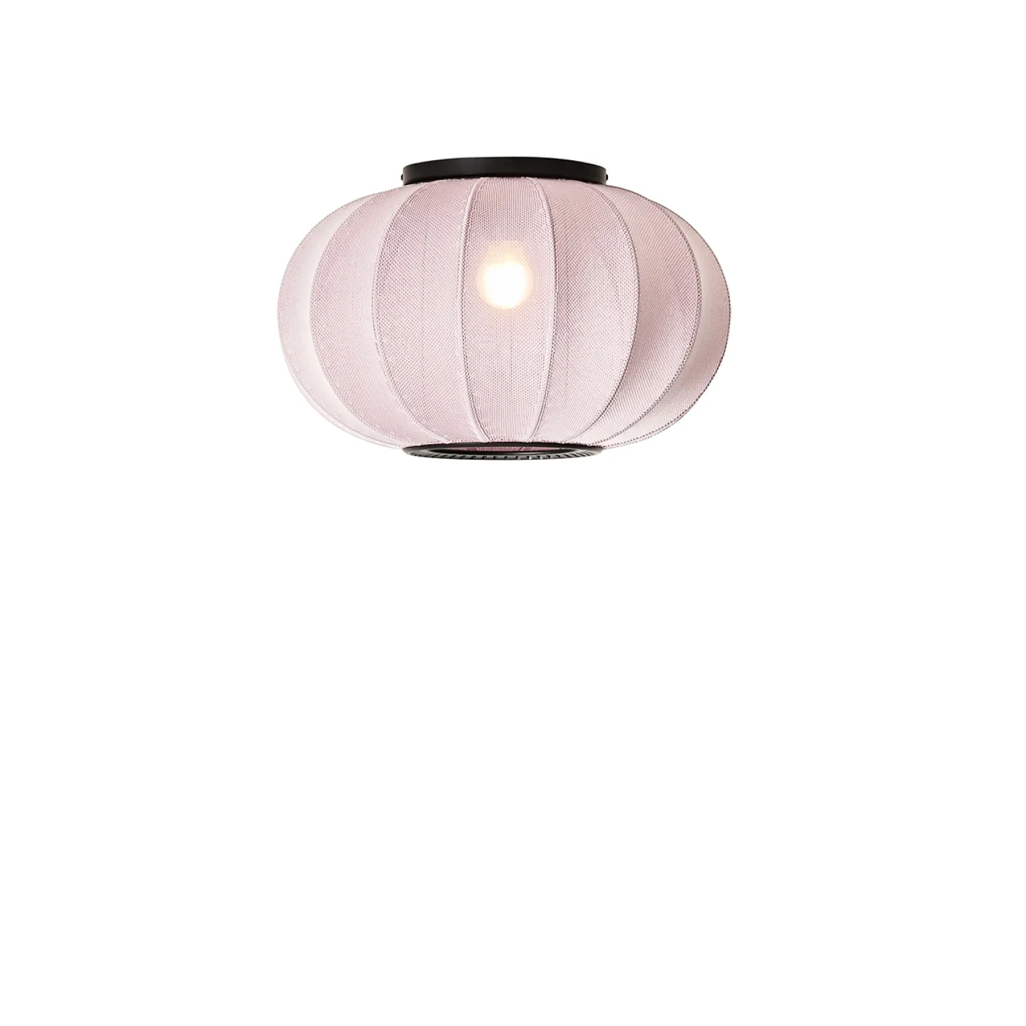 Made By Hand - Loftlampe/Væglampe - Knit-Wit 45 Oval Ceiling/Wall - Light Pink