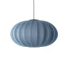 Made By Hand - Pendel - Knit-Wit 76 Oval Pendant LED - Blue Stone