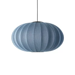 Made By Hand - Pendel - Knit-Wit 76 Oval Pendant LED - Blue Stone