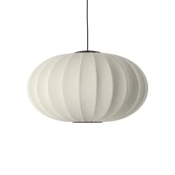 Made By Hand - Pendel - Knit-Wit 76 Oval Pendant LED - Pearl White