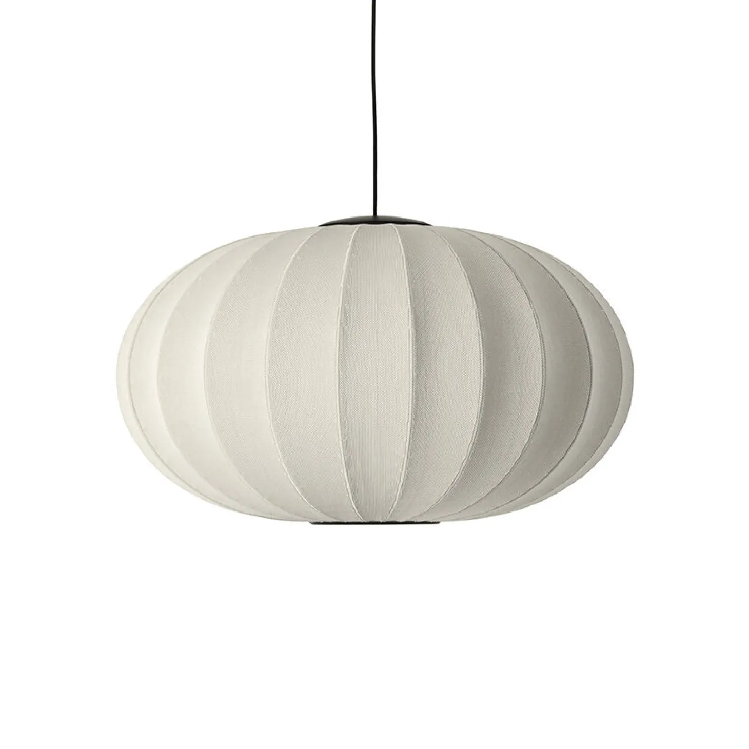 Made By Hand - Pendel - Knit-Wit 76 Oval Pendant LED - Pearl White