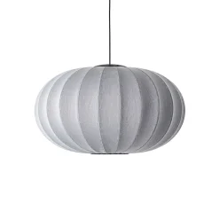 Made By Hand - Pendel - Knit-Wit 76 Oval Pendant LED - Silver