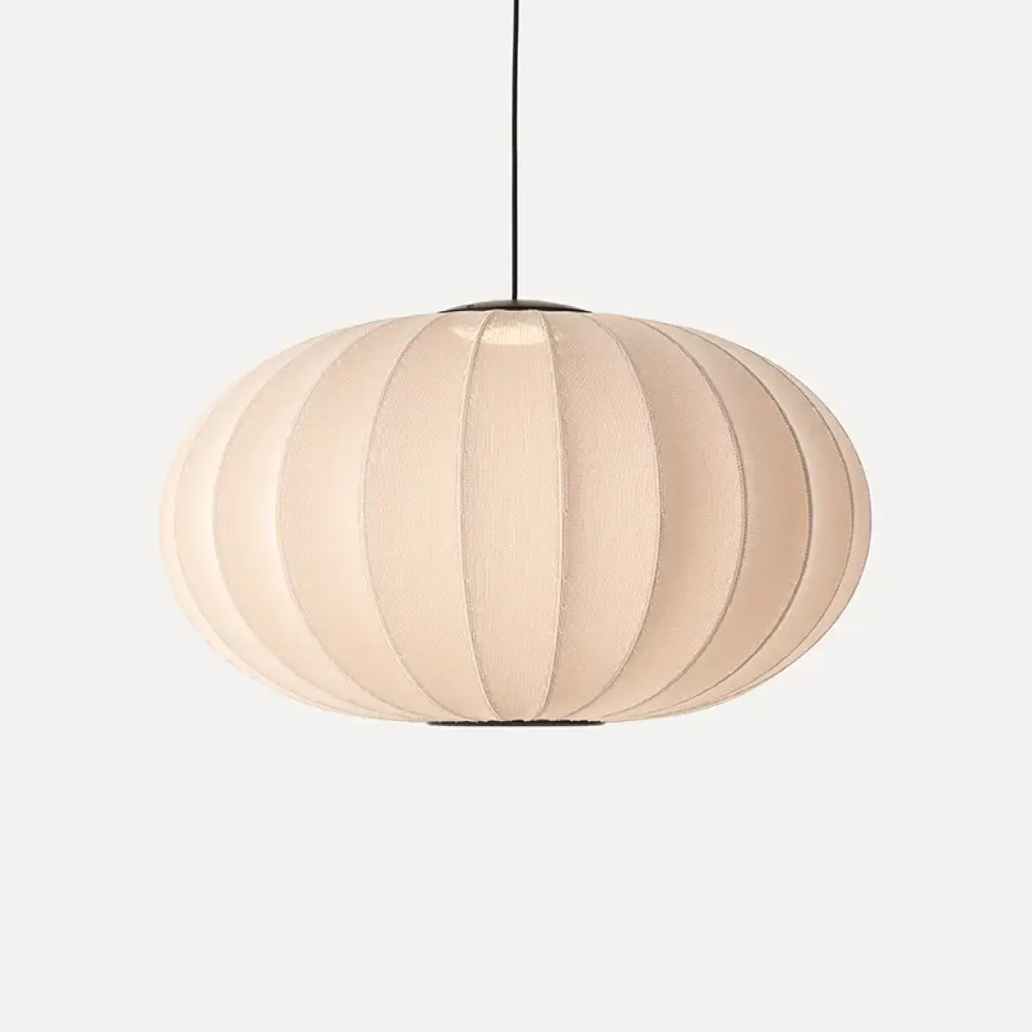 Made By Hand - Pendel - Knit-Wit 76 Oval Pendant LED - Sand Stone