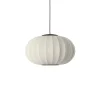 Made By Hand - Pendel - Knit-Wit 57 Oval Pendant LED - Pearl White