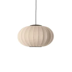 Made By Hand - Pendel - Knit-Wit 57 Oval Pendant LED - Sand Stone