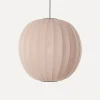 Made By Hand - Pendellampe - Knit-Wit 75 Round Pendant LED - Sand Stone