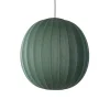 Made By Hand - Pendellampe - Knit-Wit 75 Round Pendant LED - Tweed Green