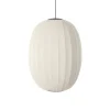 Made By Hand - Pendellampe - Knit-Wit 65 High Oval Pendant LED - Pearl White