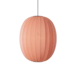 Made By Hand - Pendellampe - Knit-Wit 65 High Oval Pendant - Coral