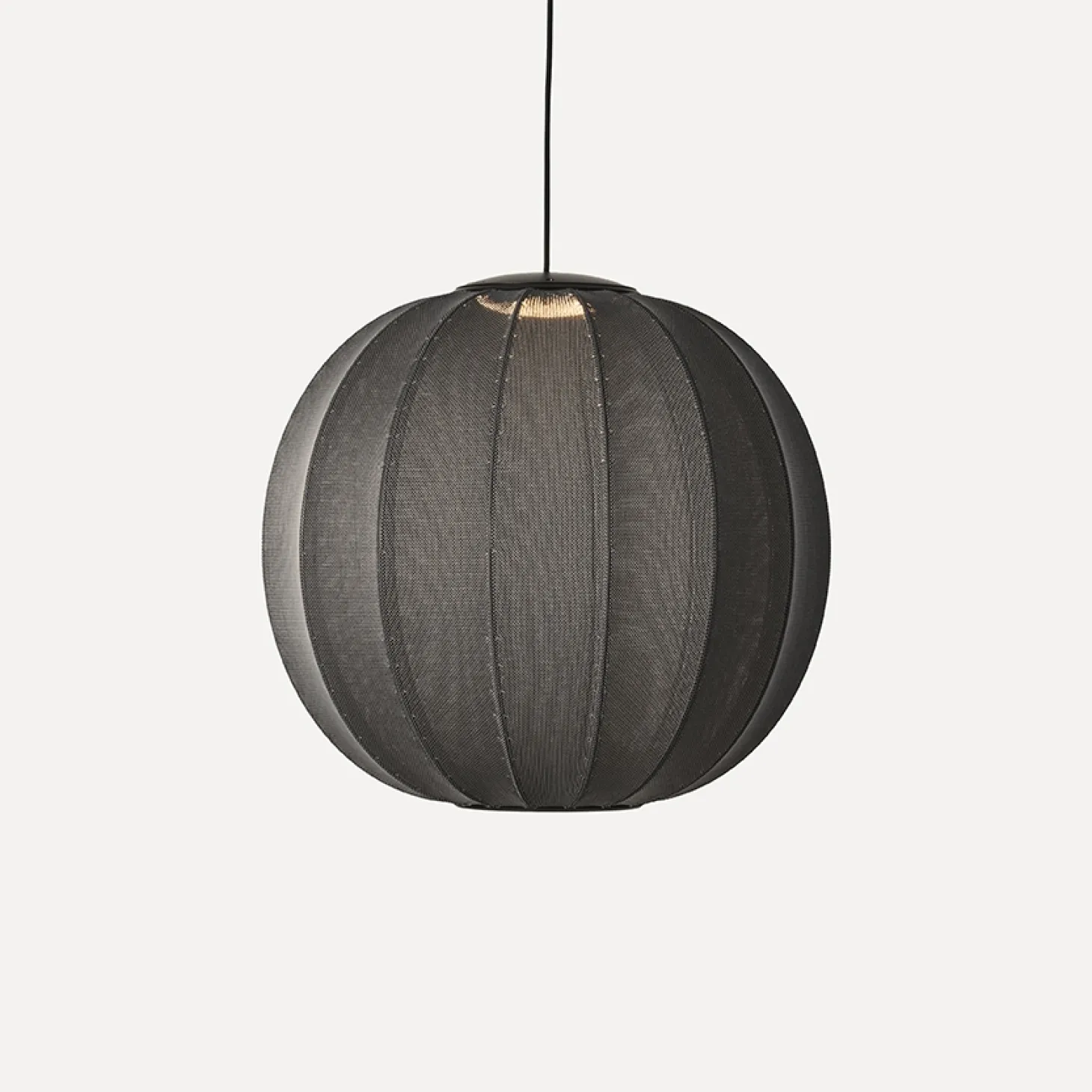 Made By Hand - Pendellampe - Knit-Wit 60 Round Pendant LED - Black