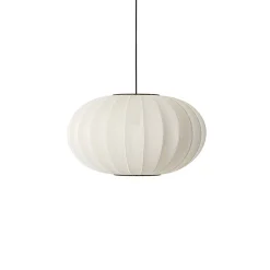 Made By Hand - Pendellampe - Knit-Wit 57 Oval Pendant - Pearl White