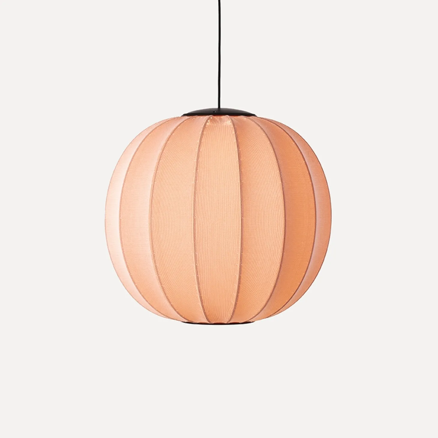 Made By Hand - Pendellampe - Knit-Wit 60 Round Pendant LED - Coral
