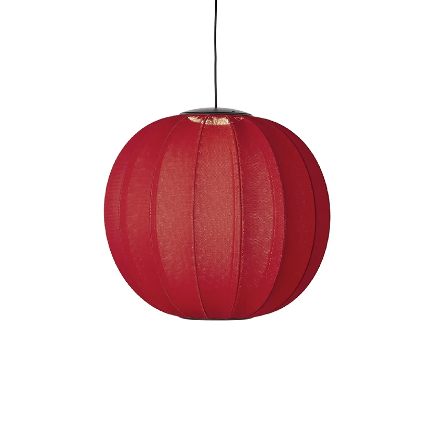Made By Hand - Pendellampe - Knit-Wit 60 Round Pendant LED - Maple Red