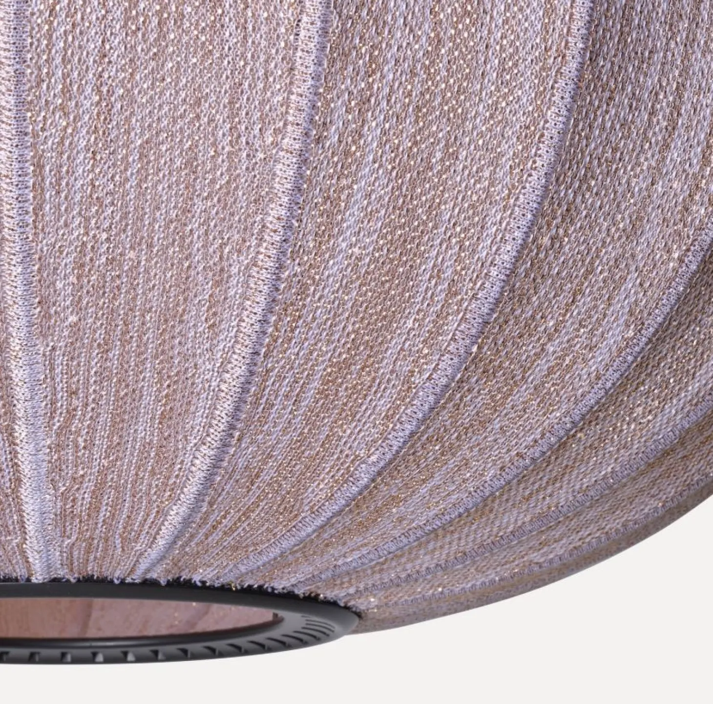 Made By Hand - Pendellampe - Knit-Wit 45 Round Pendant LED - Anniversary Glitter Gold