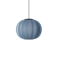 Made By Hand - Pendellampe - Knit-Wit 45 Round Pendant LED - Blue Stone