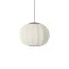 Made By Hand - Pendellampe - Knit-Wit 45 Round Pendant LED - Pearl White