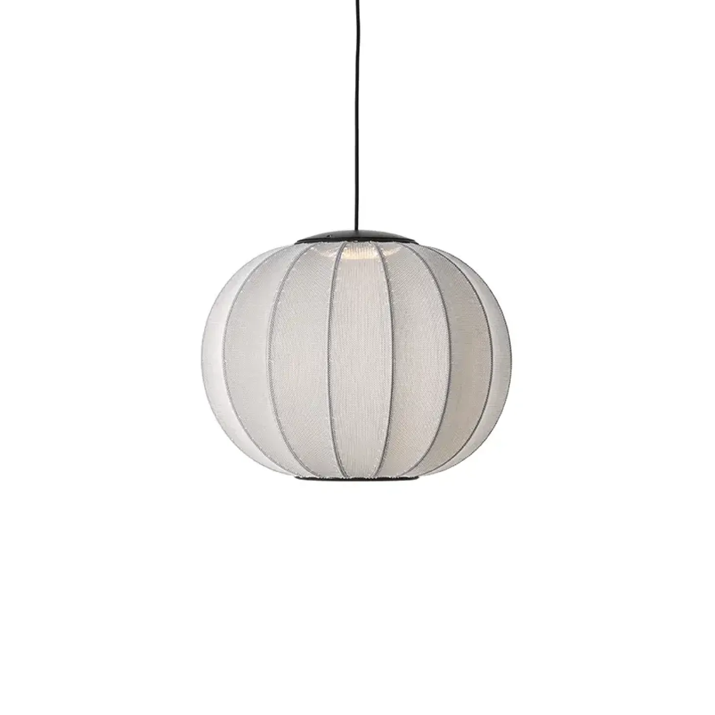 Made By Hand - Pendellampe - Knit-Wit 45 Round Pendant LED - Silver