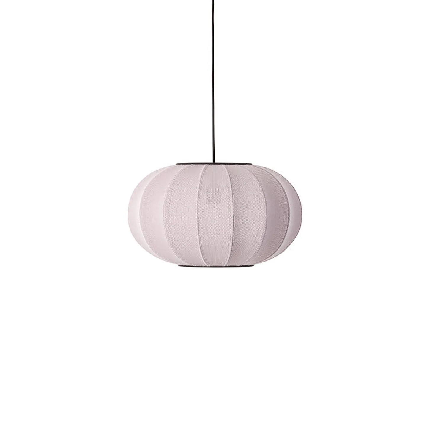 Made By Hand - Pendellampe - Knit-Wit 45 Oval Pendant - Light Pink