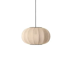 Made By Hand - Pendellampe - Knit-Wit 45 Oval Pendant - Sand Stone