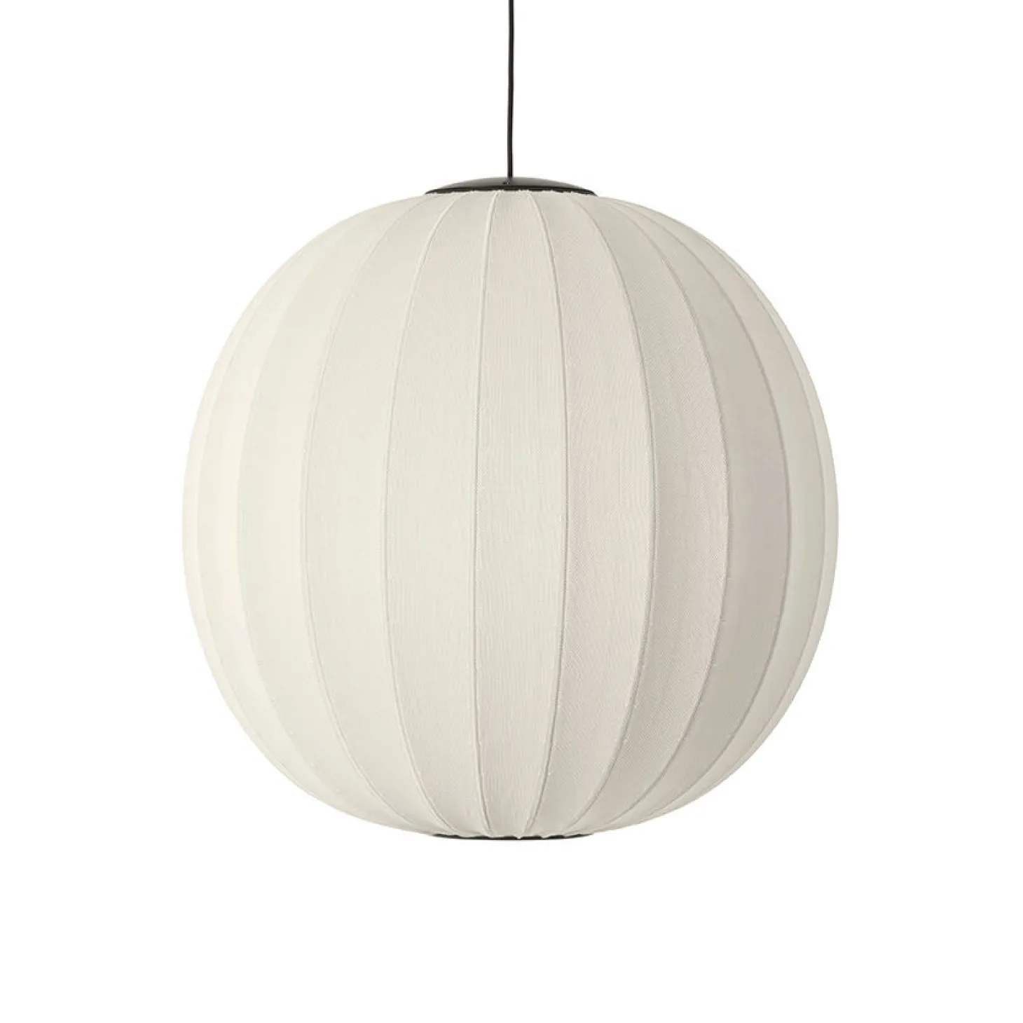 Made By Hand - Pendellampe - Knit-Wit 75 Round Pendant LED - Pearl White