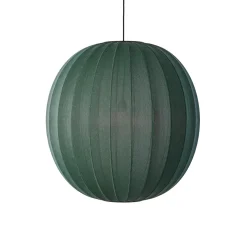 Made By Hand - Pendellampe - Knit-Wit 75 Round Pendant - Tweed Green