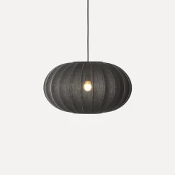 Made By Hand - Pendellampe - Knit-Wit 57 Oval Pendant - Black