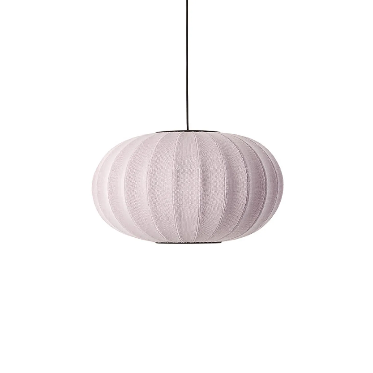 Made By Hand - Pendellampe - Knit-Wit 57 Oval Pendant - Light Pink