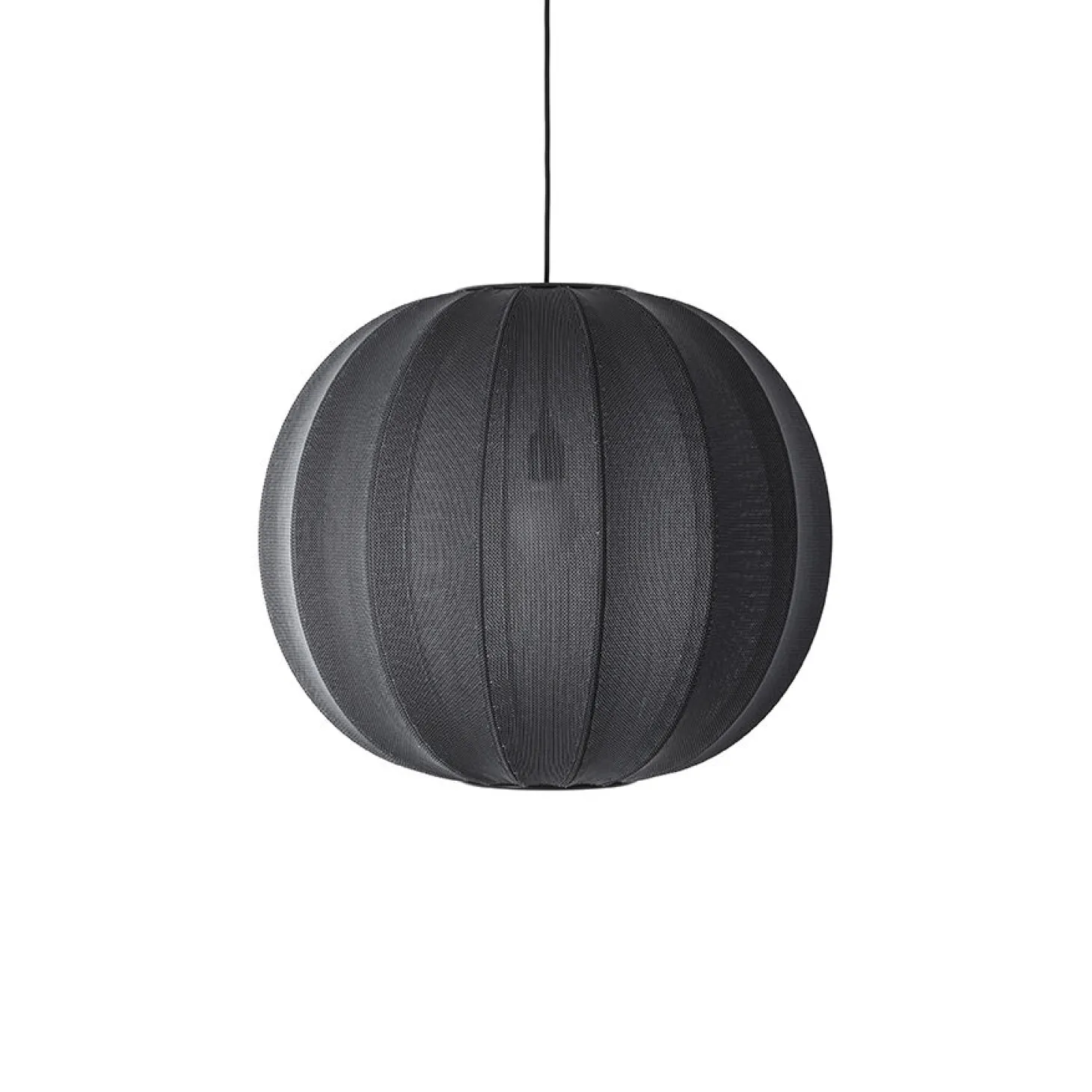 Made By Hand - Pendellampe - Knit-Wit 60 Round Pendant - Black