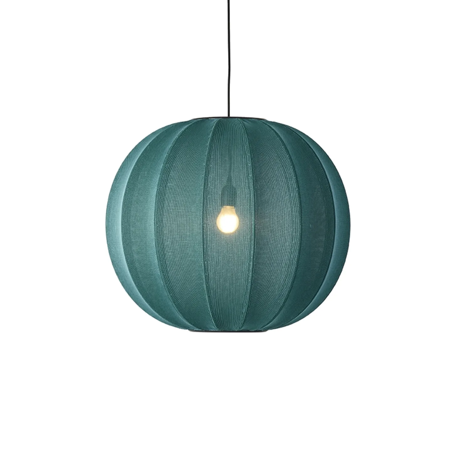 Made By Hand - Pendellampe - Knit-Wit 60 Round Pendant - Seagrass