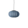 Made By Hand - Pendellampe - Knit-Wit 45 Oval Pendant LED - Blue Stone