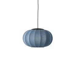 Made By Hand - Pendellampe - Knit-Wit 45 Oval Pendant LED - Blue Stone
