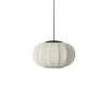Made By Hand - Pendellampe - Knit-Wit 45 Oval Pendant LED - Pearl White