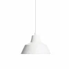 Made by Hand - Værkstedslampe i Ø 28 cm - Mat hvid