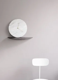 Menu - Marble Wall Clock - white